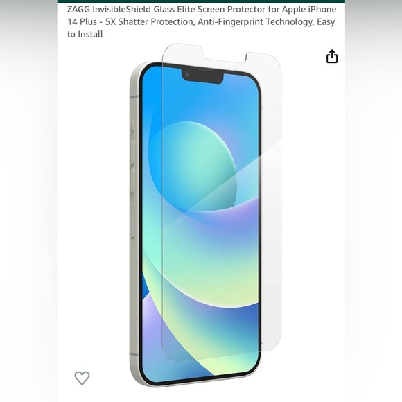 Cell Phones & Accessories Zaag Iphone Invisible Shield Glass Phone Protector For 14 Plus And